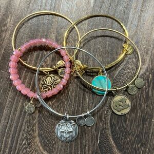 Alex & Ani Bracelets Set Of 5 B17